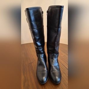 Unisa Black Heeled Boots